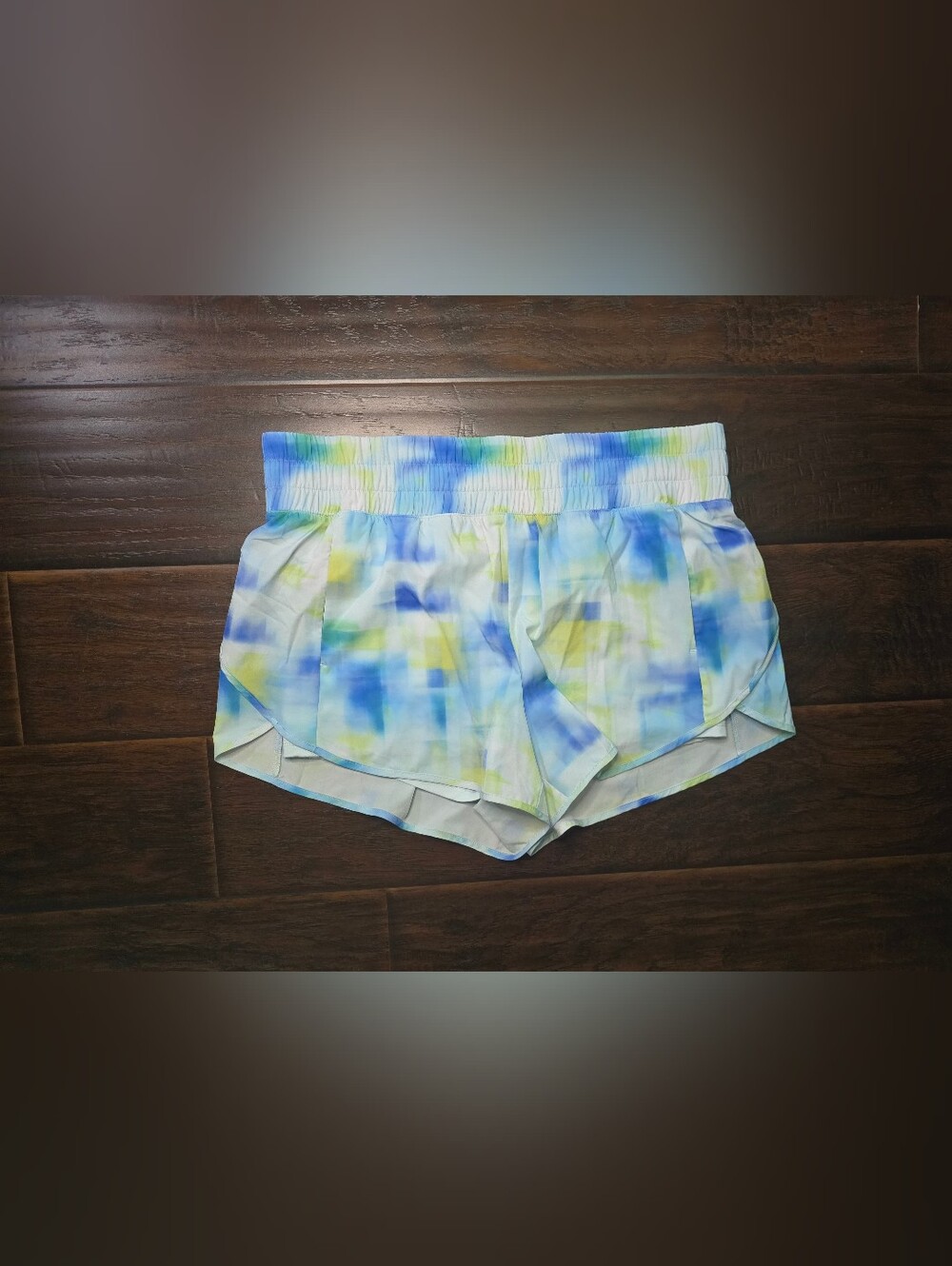 Avia Womens Athletic Tie Dye Shorts with Lining Large